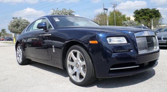 Midnight 2015 Rolls-Royce Wraith for sale at Braman Rolls-Royce in Palm Beach, Florida