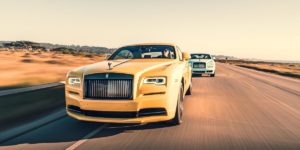 Rolls-Royce Wraith top speed of 155 mph