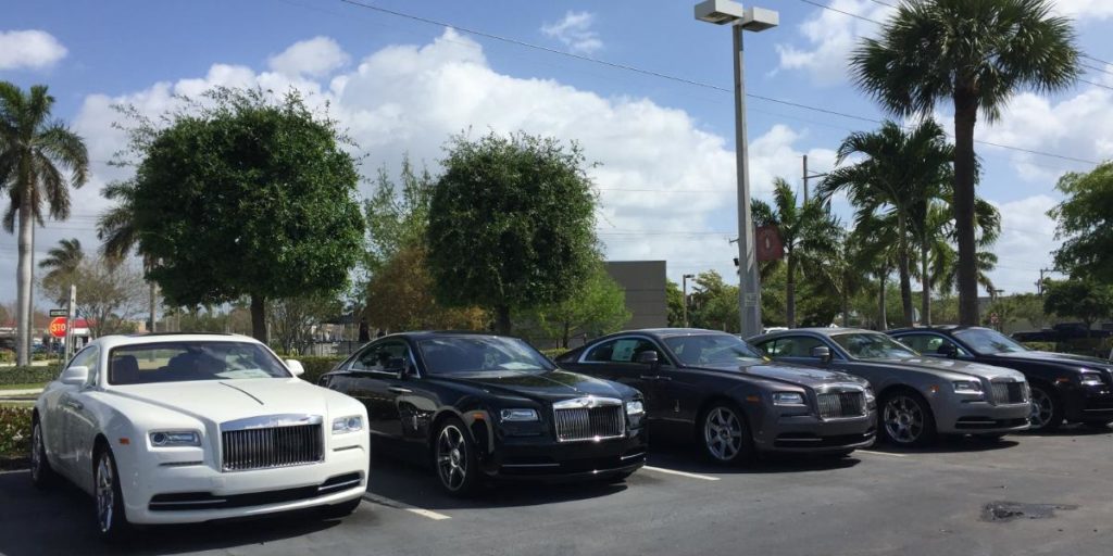 Row of Rolls-Royces