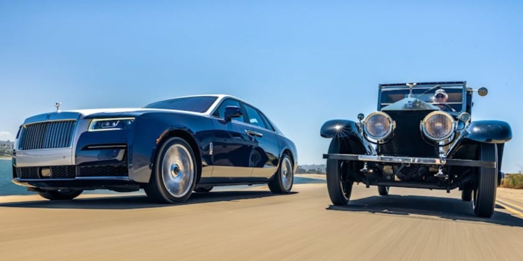 vintage rolls-royce meets new