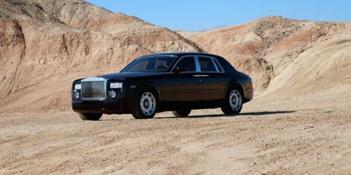 the 2024 rolls-royce phantom in the desert